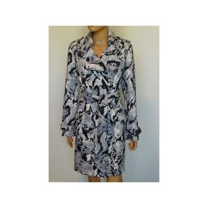 NEW Alberto Makali Animal Print Trench Coat  Final Price